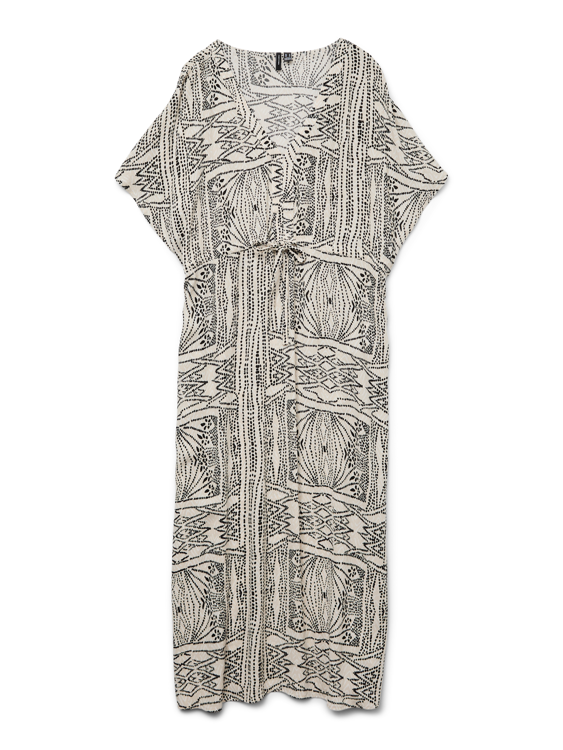 VMMENNY SLEEVED PRINTED MIDI DRESS